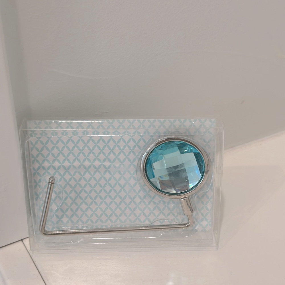 Kate Aspen Teal Rhinestone Purse Hook NIB